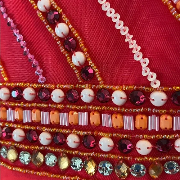 🆕 Rachel Allan Perfect Angels Beaded Halter A-Line Gown Prom Dress size 22 - Picture 12 of 14